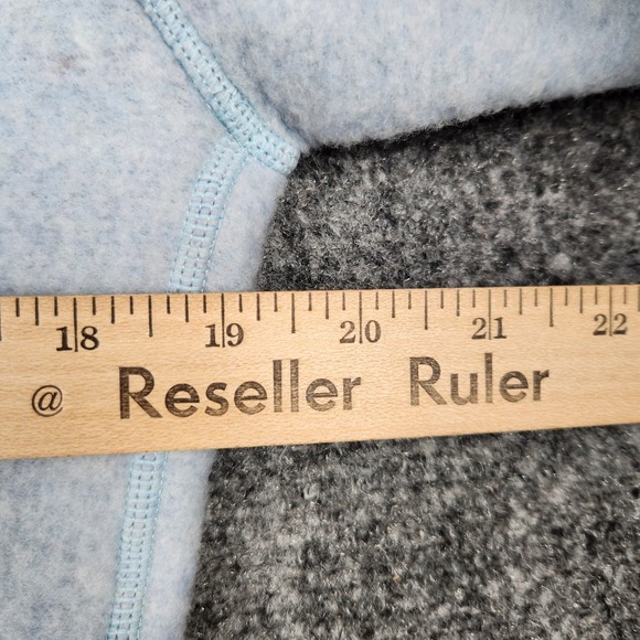 Smartwool Hudson Trail Fleece Pullover Womens Small Wool Blue Cowl‎ Funnel Neck - Picture 7 of 9